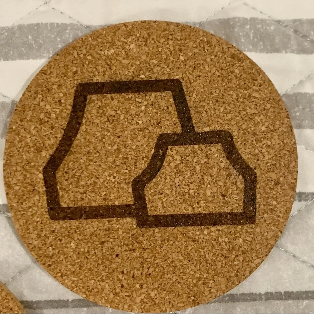 Naruto Hidden Village Symbols Cork Coasters Lot of 5